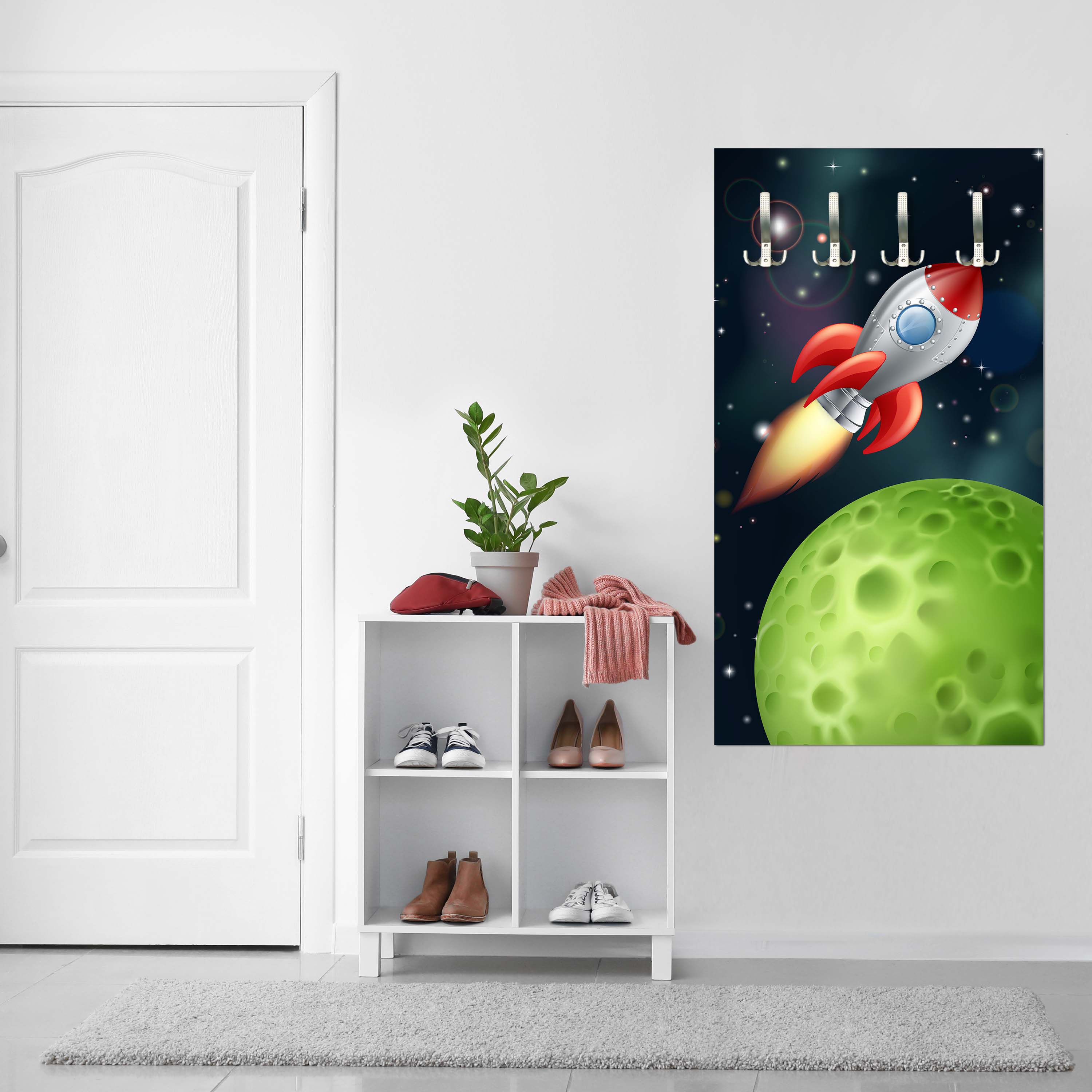 Garderobe Rakete im Weltall M0432 entdecken - Bild 2 Garderobe Rakete im Weltall M0432 entdecken - Bild 2