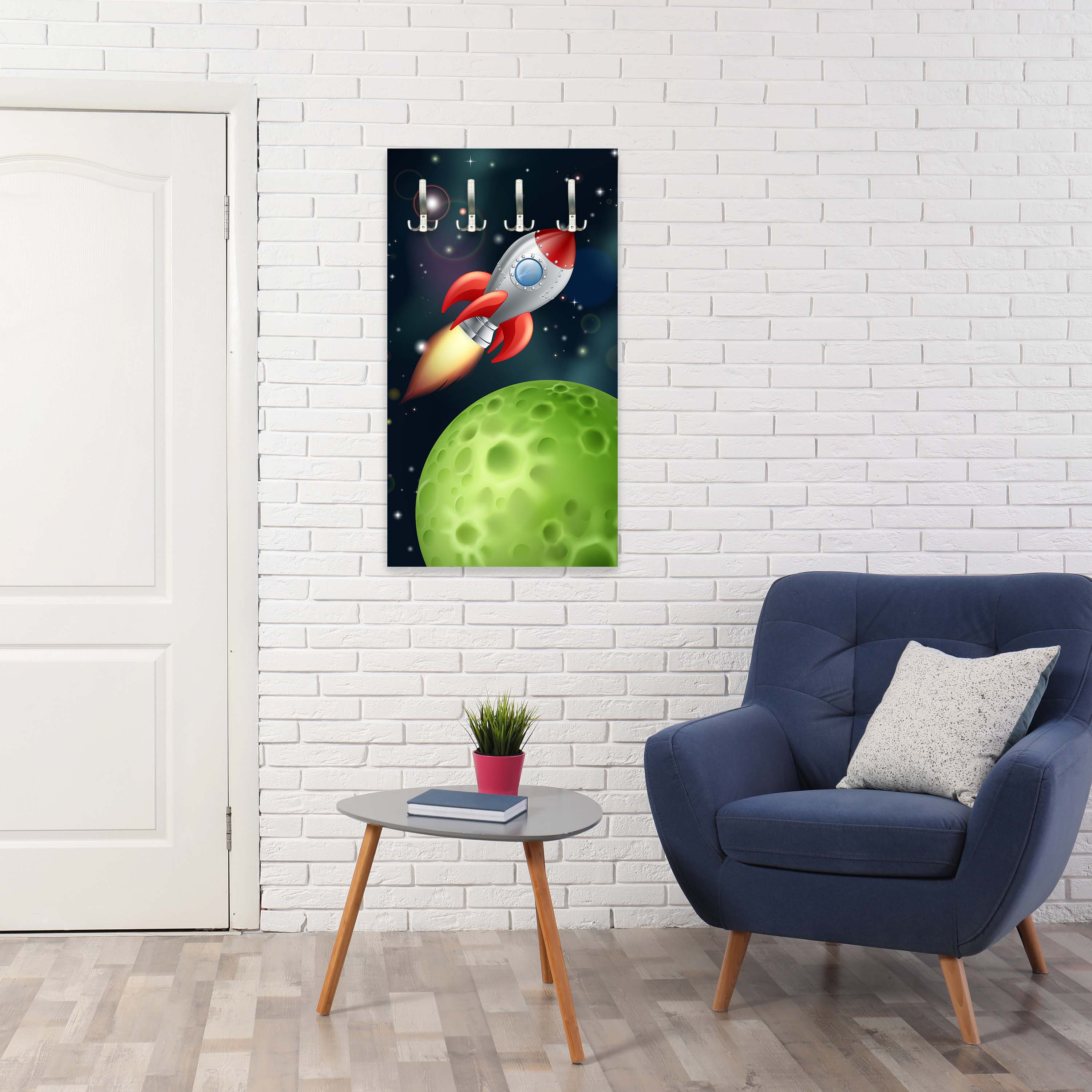 Garderobe Rakete im Weltall M0432 entdecken - Bild 5 Garderobe Rakete im Weltall M0432 entdecken - Bild 5