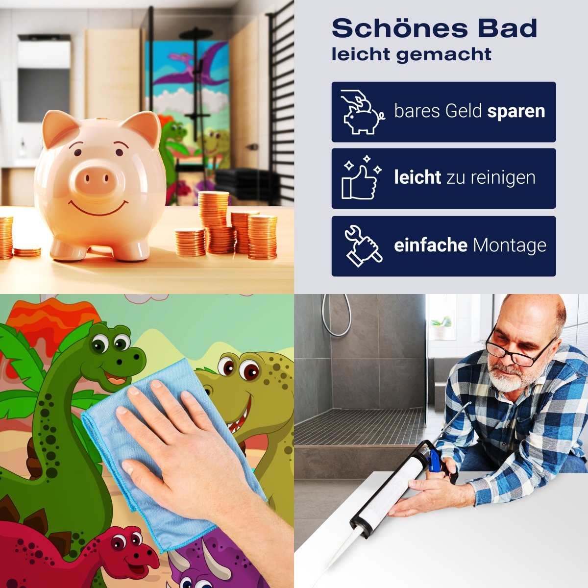 Duschwand Dinosaurier M0433 entdecken - Bild 7 Duschwand Dinosaurier M0433 entdecken - Bild 7