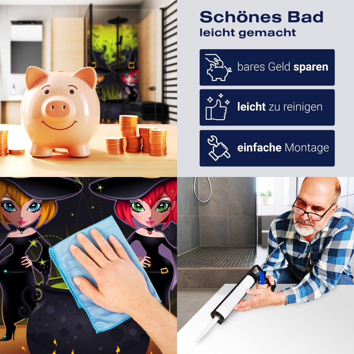 Duschwand Hexen M0435 entdecken - Bild 7 Duschwand Hexen M0435 entdecken - Bild 7