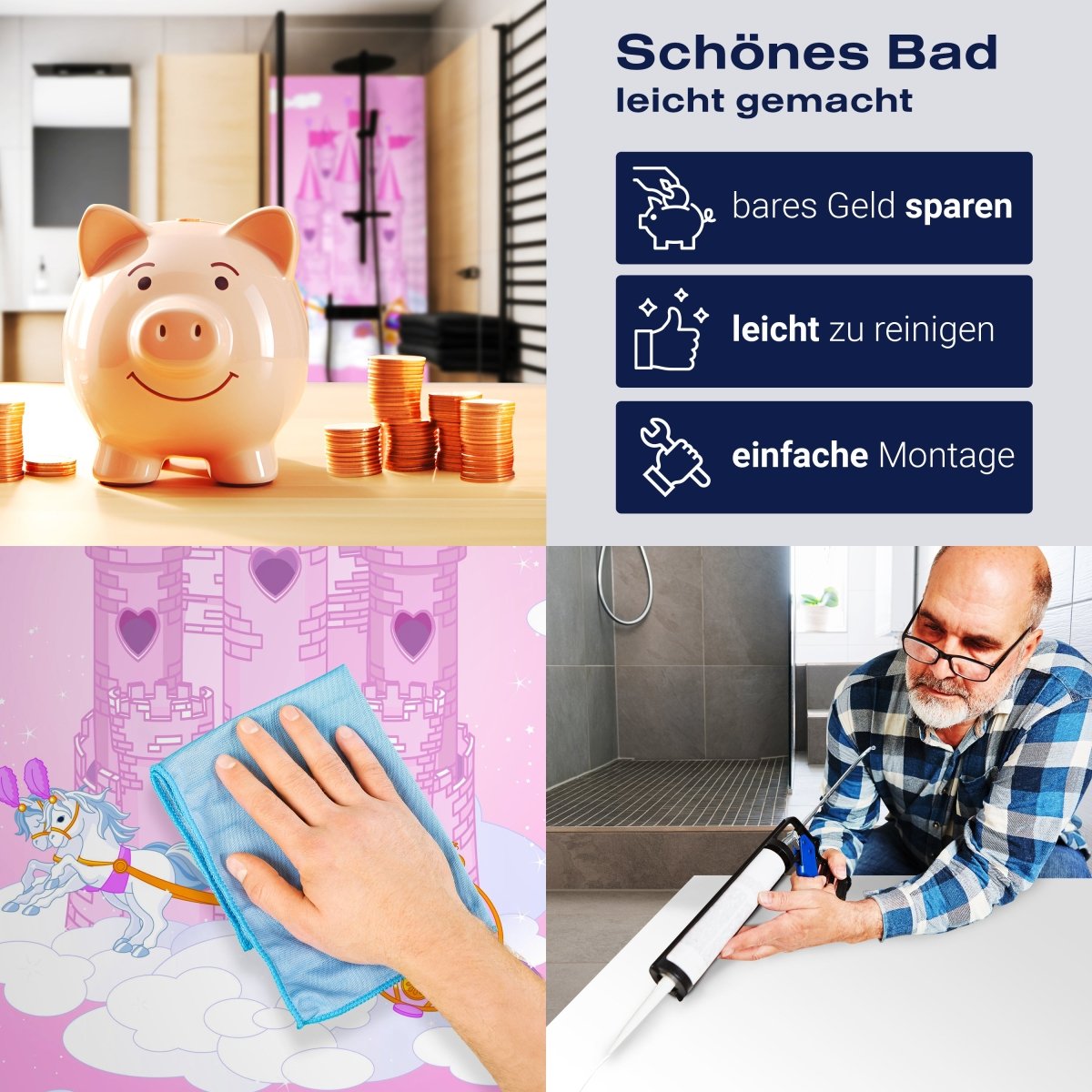 Duschwand Pferdekutsche M0437 entdecken - Bild 7 Duschwand Pferdekutsche M0437 entdecken - Bild 7