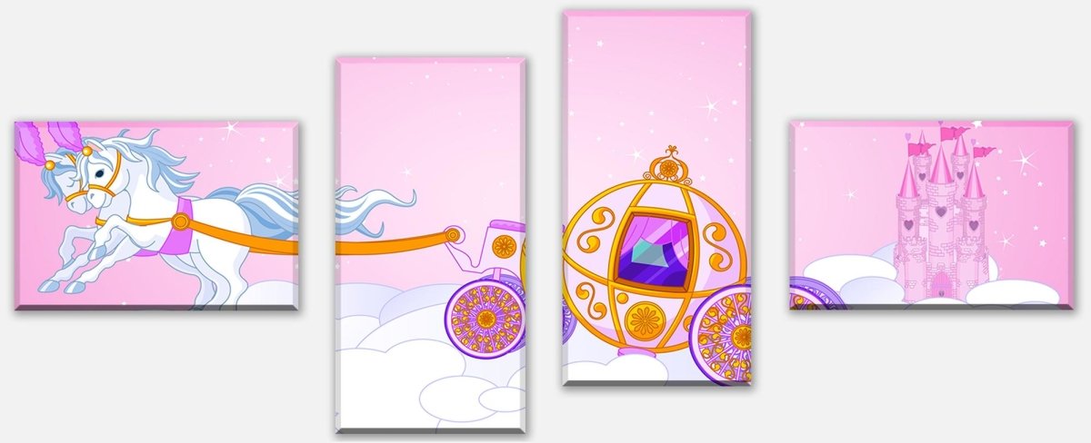 Leinwandbild Mehrteiler Pferdekutsche M0437 Leinwandbild Mehrteiler Pferdekutsche M0437