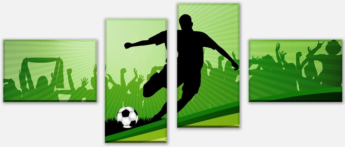 Leinwandbild Mehrteiler Fussball M0439 Leinwandbild Mehrteiler Fussball M0439