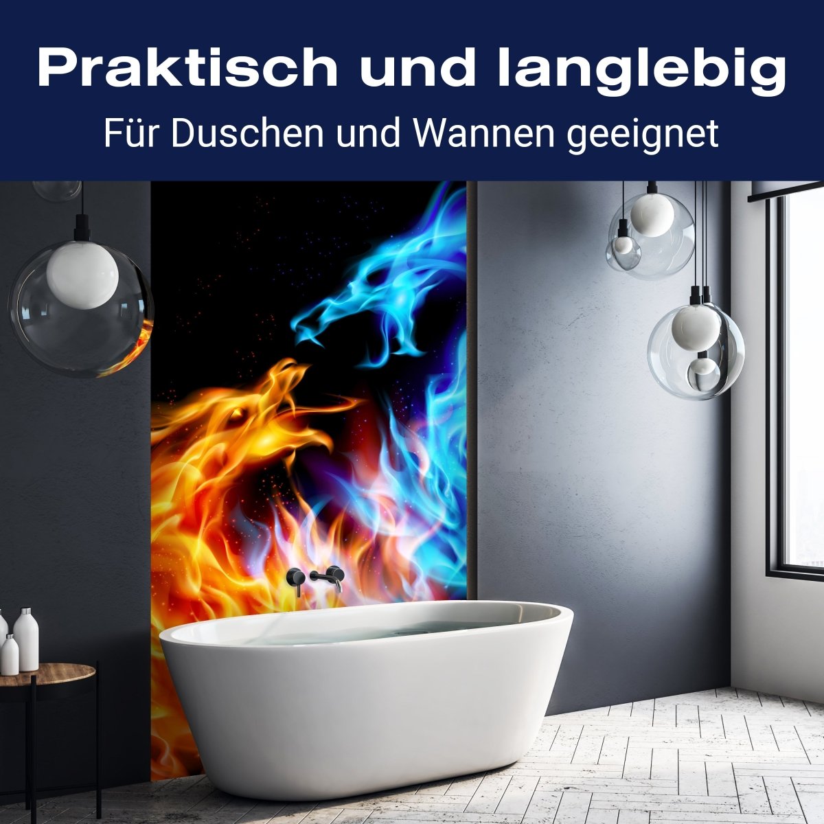 Duschwand Feuerdrachen M0440 entdecken - Bild 3 Duschwand Feuerdrachen M0440 entdecken - Bild 3