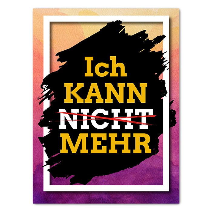 Leinwandbild Motivation, Hochformat M0440 kaufen - Bild 1 Leinwandbild Motivation, Hochformat M0440 kaufen - Bild 1