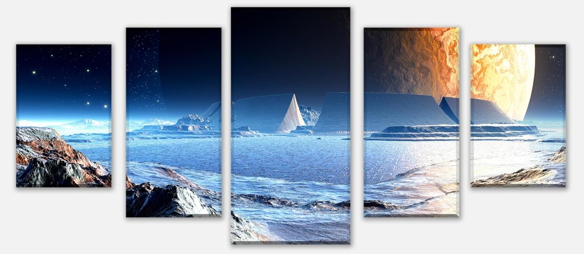 Leinwandbild Mehrteiler Neuer Planet M0441 entdecken - Bild 1 Leinwandbild Mehrteiler Neuer Planet M0441 entdecken - Bild 1