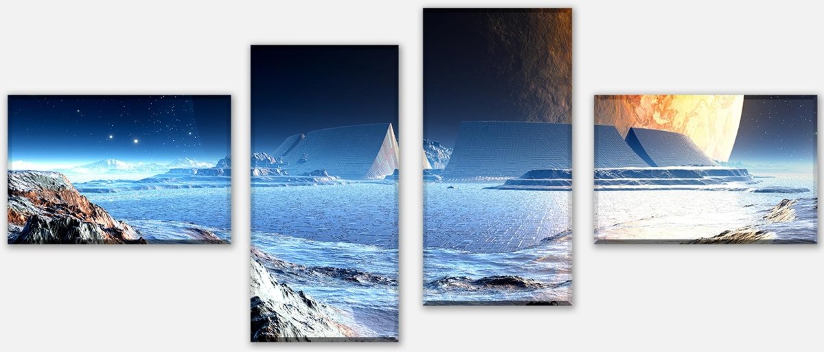 Leinwandbild Mehrteiler Neuer Planet M0441 Leinwandbild Mehrteiler Neuer Planet M0441