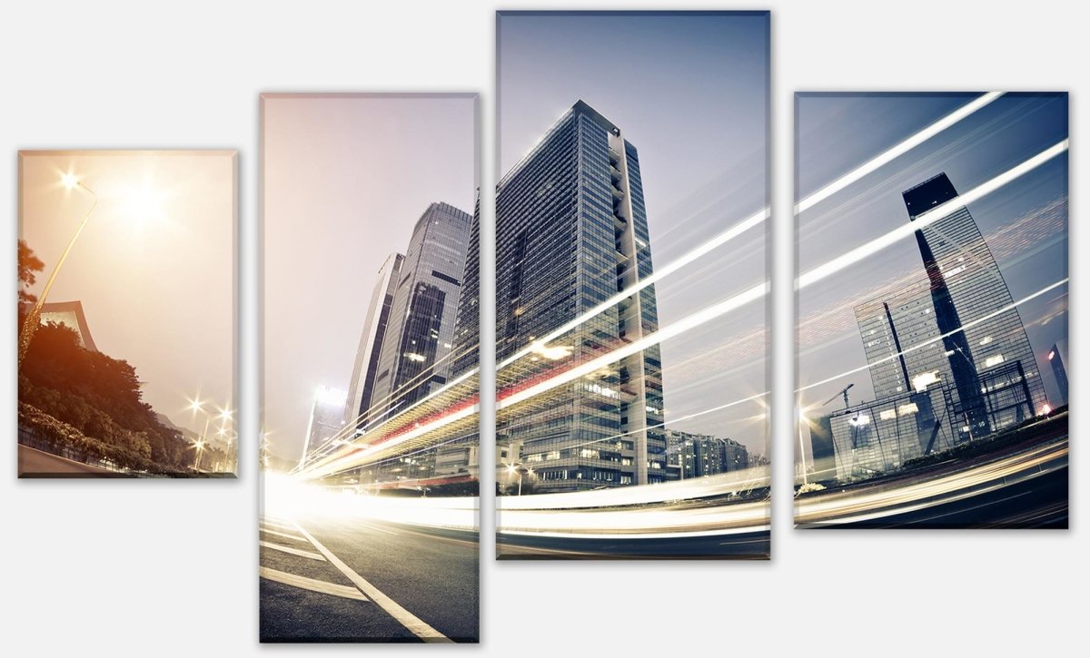 Leinwandbild Mehrteiler City lights M0442 Leinwandbild Mehrteiler City lights M0442
