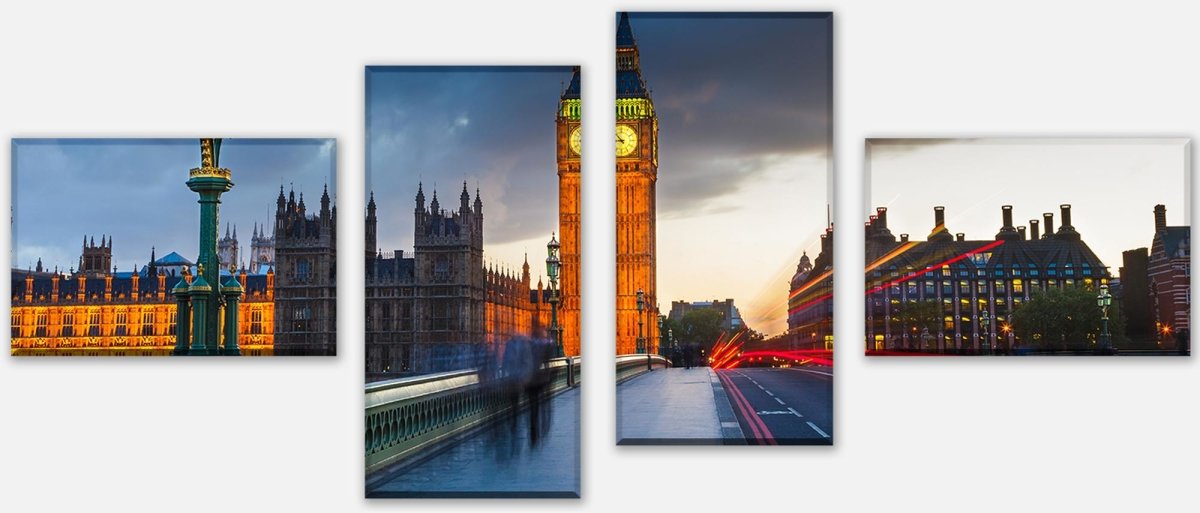 Leinwandbild Mehrteiler Big Ben bei Nacht M0443 Leinwandbild Mehrteiler Big Ben bei Nacht M0443