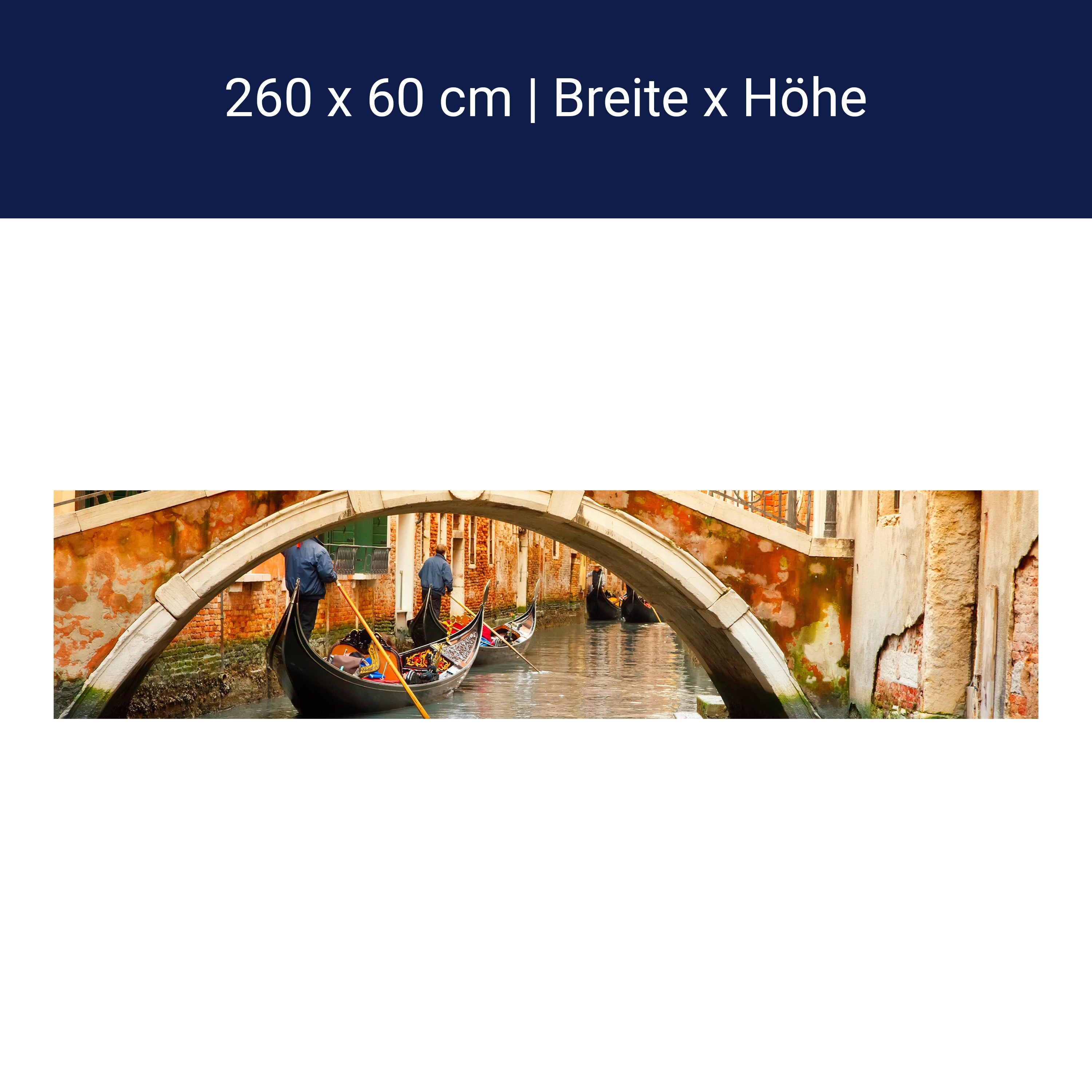 Küchenrückwand Gondeln in Venedig M0446 Küchenrückwand Gondeln in Venedig M0446