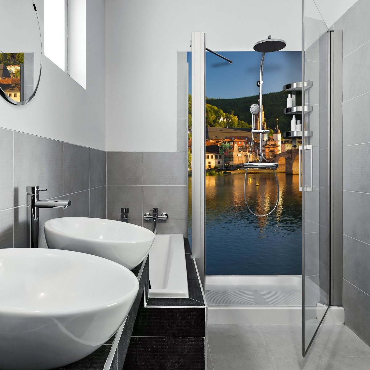 Duschwand Alte Brücke Heidelberg M0447 entdecken - Bild 1 Duschwand Alte Brücke Heidelberg M0447 entdecken - Bild 1