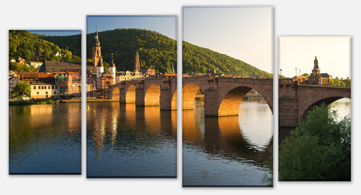 Leinwandbild Mehrteiler Alte Brücke Heidelberg M0447 Leinwandbild Mehrteiler Alte Brücke Heidelberg M0447