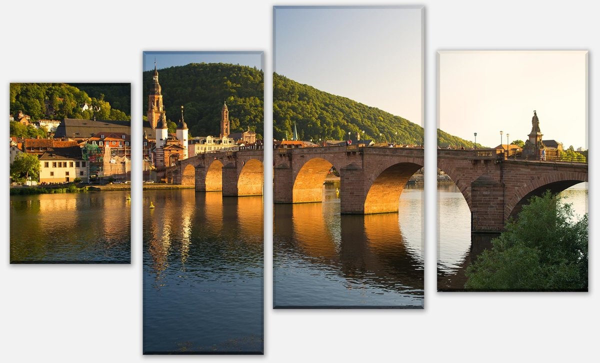 Leinwandbild Mehrteiler Alte Brücke Heidelberg M0447 Leinwandbild Mehrteiler Alte Brücke Heidelberg M0447