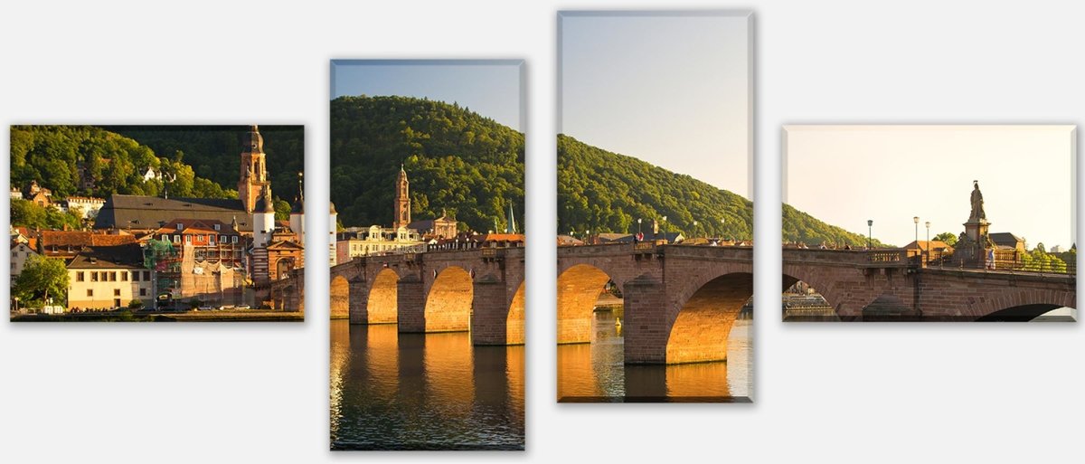 Leinwandbild Mehrteiler Alte Brücke Heidelberg M0447 Leinwandbild Mehrteiler Alte Brücke Heidelberg M0447