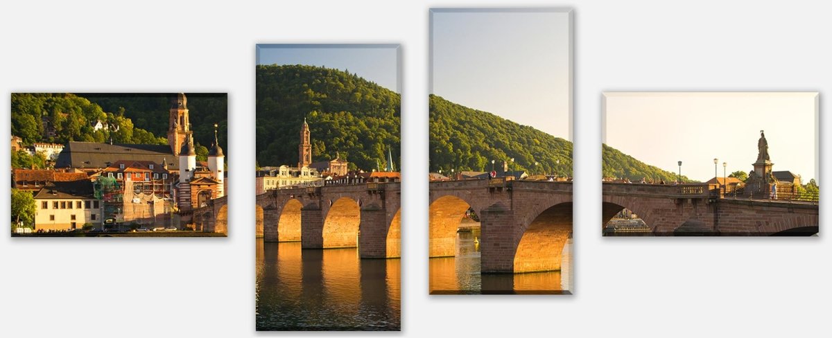 Leinwandbild Mehrteiler Alte Brücke Heidelberg M0447 Leinwandbild Mehrteiler Alte Brücke Heidelberg M0447
