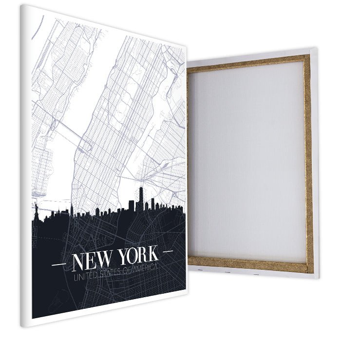 Leinwandbild Stadt Karte, Hochformat M0448 kaufen - Bild 4 Leinwandbild Stadt Karte, Hochformat M0448 kaufen - Bild 4