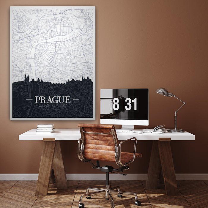 Leinwandbild Stadt Karte, Hochformat M0449 kaufen - Bild 3 Leinwandbild Stadt Karte, Hochformat M0449 kaufen - Bild 3