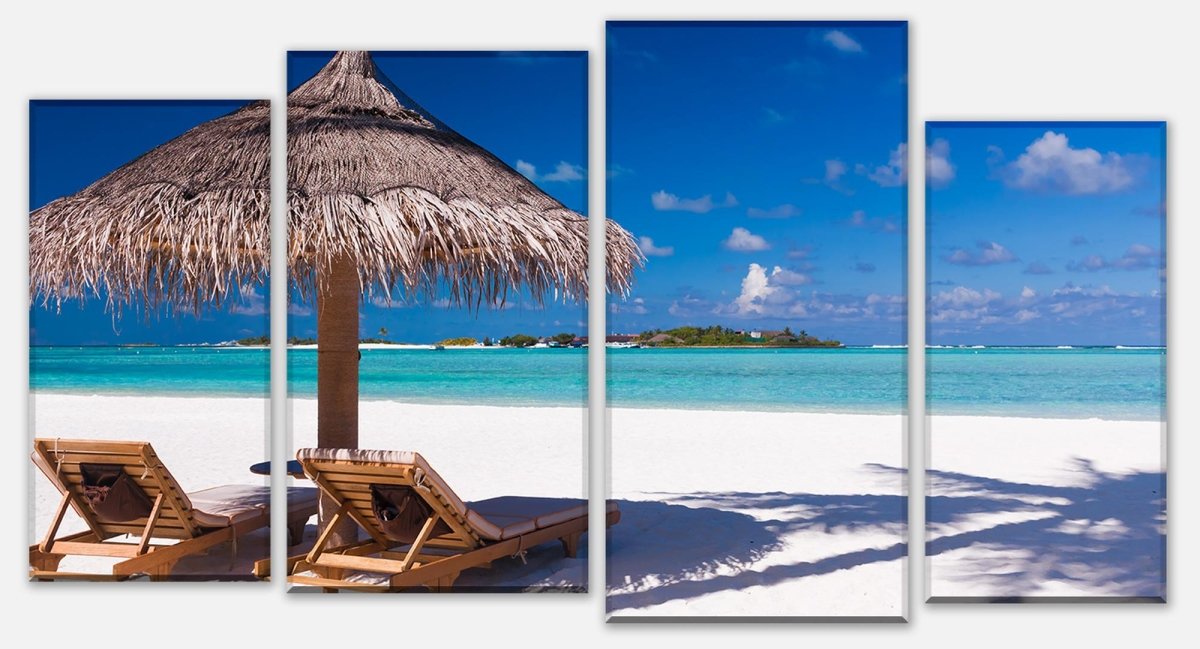 Leinwandbild Mehrteiler Entspannung am Strand M0450 Leinwandbild Mehrteiler Entspannung am Strand M0450