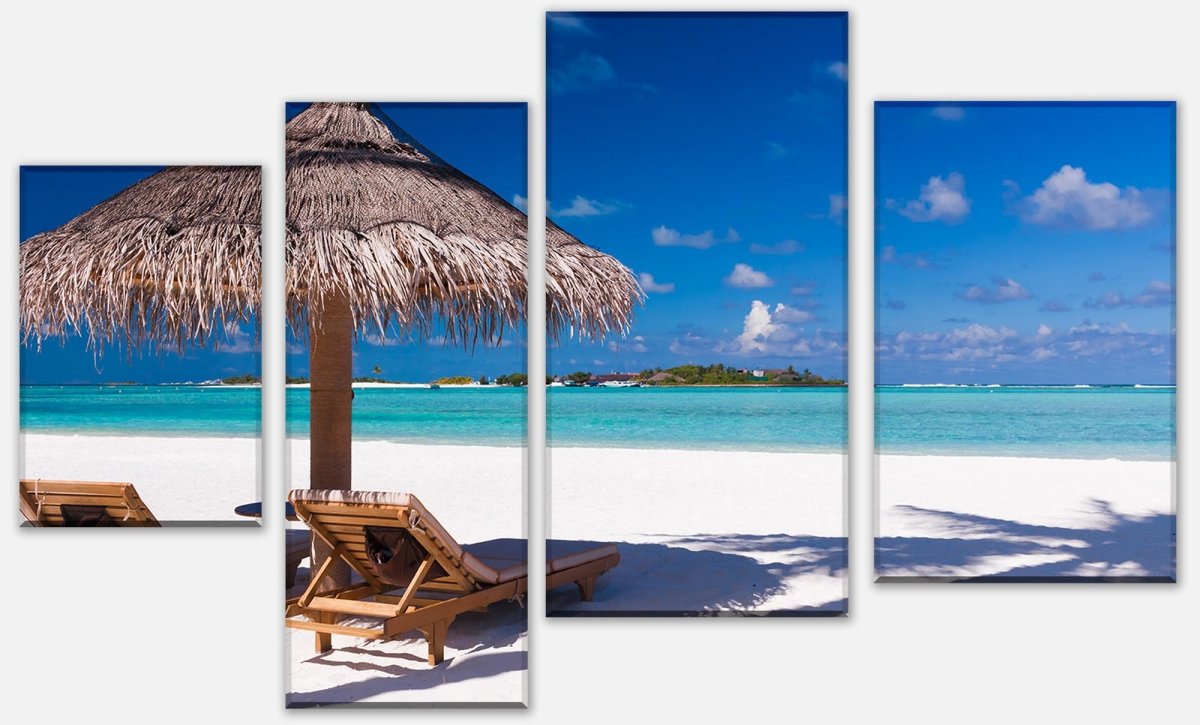 Leinwandbild Mehrteiler Entspannung am Strand M0450 Leinwandbild Mehrteiler Entspannung am Strand M0450