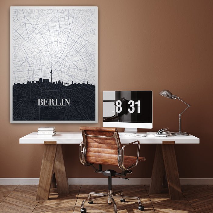 Leinwandbild Stadt Karte, Hochformat M0450 kaufen - Bild 3 Leinwandbild Stadt Karte, Hochformat M0450 kaufen - Bild 3