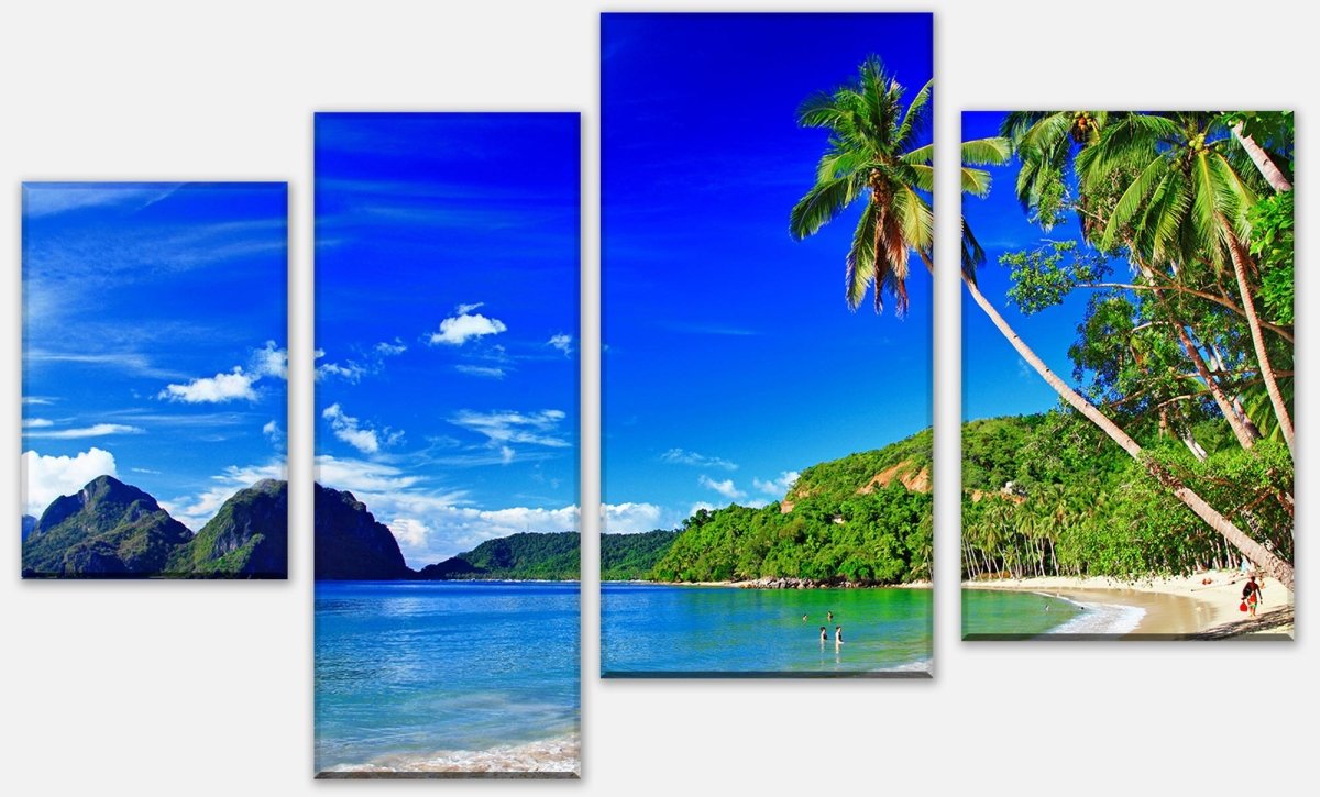 Leinwandbild Mehrteiler Südseestrand M0451 Leinwandbild Mehrteiler Südseestrand M0451