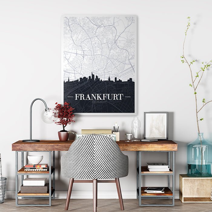 Leinwandbild Stadt Karte, Hochformat M0451 kaufen - Bild 2 Leinwandbild Stadt Karte, Hochformat M0451 kaufen - Bild 2