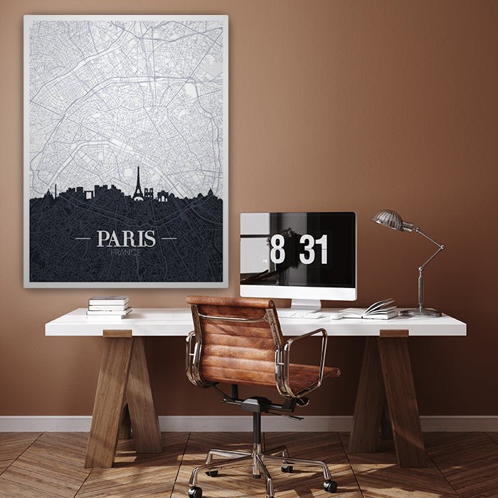 Leinwandbild Stadt Karte, Hochformat M0453 kaufen - Bild 3 Leinwandbild Stadt Karte, Hochformat M0453 kaufen - Bild 3