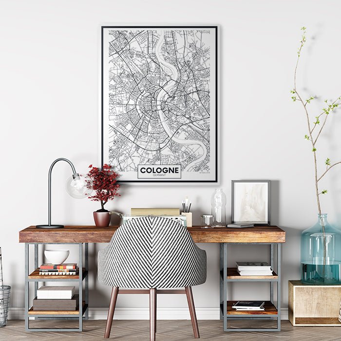 Leinwandbild Stadt Karte, Hochformat M0455 kaufen - Bild 2 Leinwandbild Stadt Karte, Hochformat M0455 kaufen - Bild 2