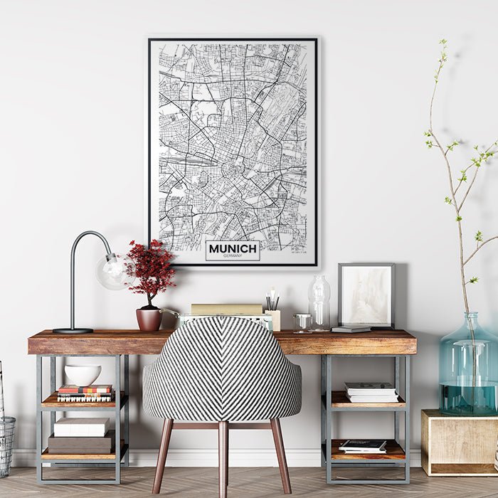 Leinwandbild Stadt Karte, Hochformat M0456 kaufen - Bild 2 Leinwandbild Stadt Karte, Hochformat M0456 kaufen - Bild 2