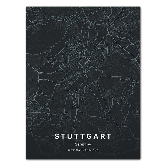 Leinwandbild Stadt Karte, Hochformat M0459 kaufen - Bild 1 Leinwandbild Stadt Karte, Hochformat M0459 kaufen - Bild 1