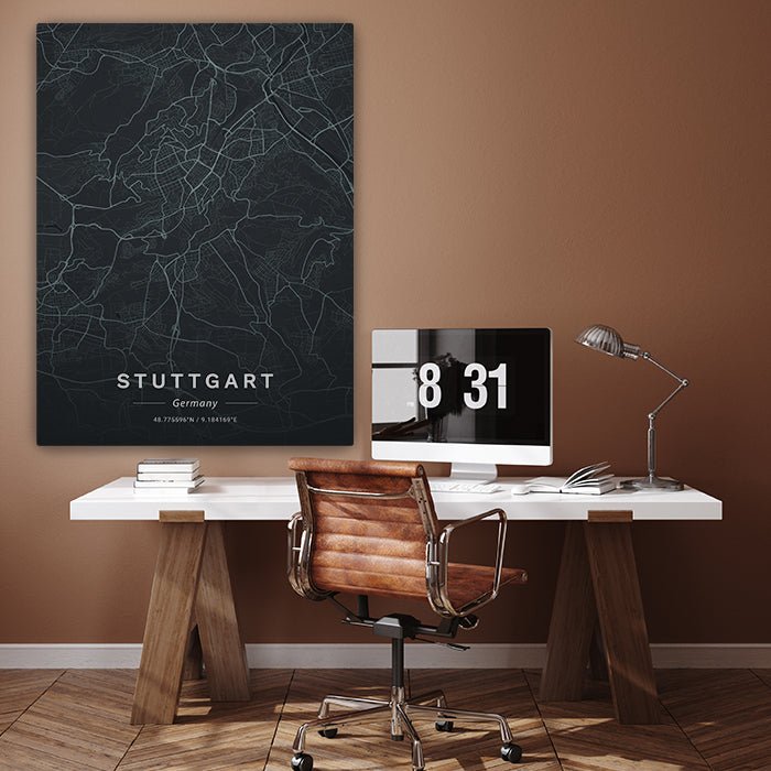 Leinwandbild Stadt Karte, Hochformat M0459 kaufen - Bild 3 Leinwandbild Stadt Karte, Hochformat M0459 kaufen - Bild 3