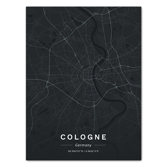 Leinwandbild Stadt Karte, Hochformat M0460 kaufen - Bild 1 Leinwandbild Stadt Karte, Hochformat M0460 kaufen - Bild 1