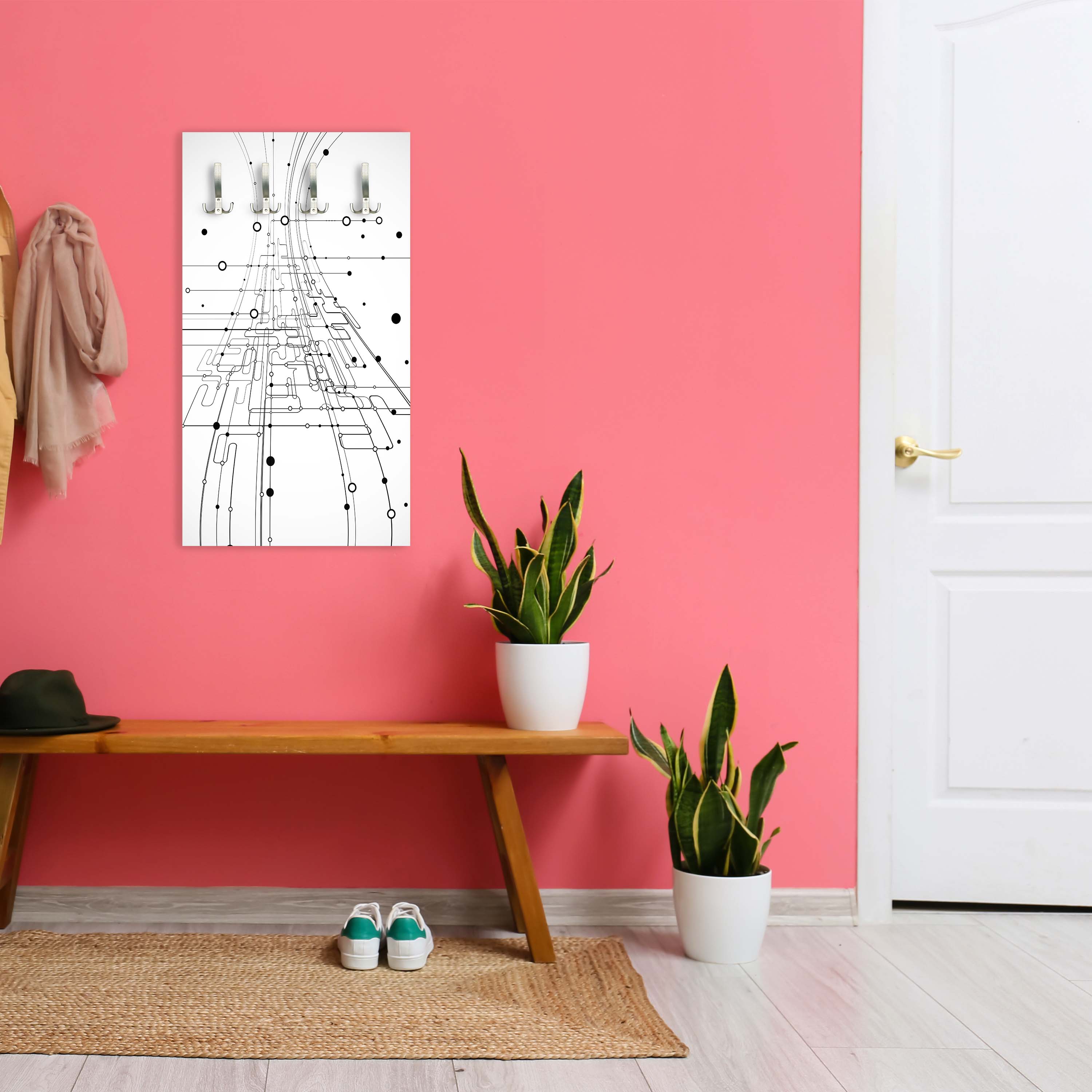 Garderobe Abstrakte Verbindungen M0463 entdecken - Bild 3 Garderobe Abstrakte Verbindungen M0463 entdecken - Bild 3