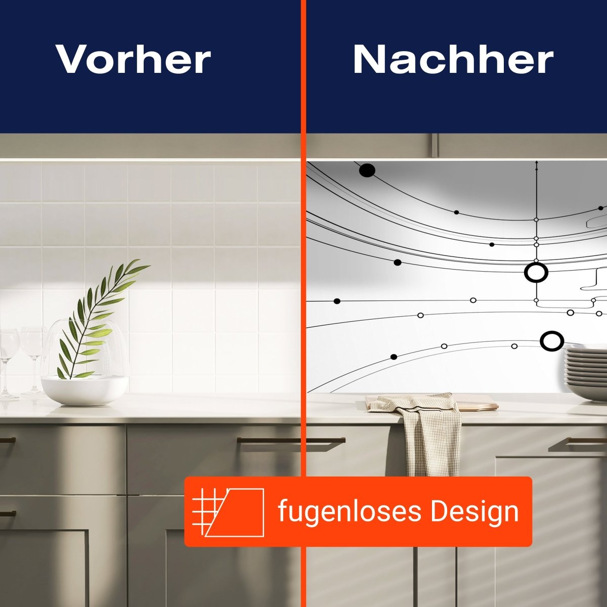 Küchenrückwand Abstrakte Verbindungen M0463 entdecken - Bild 9 Küchenrückwand Abstrakte Verbindungen M0463 entdecken - Bild 9