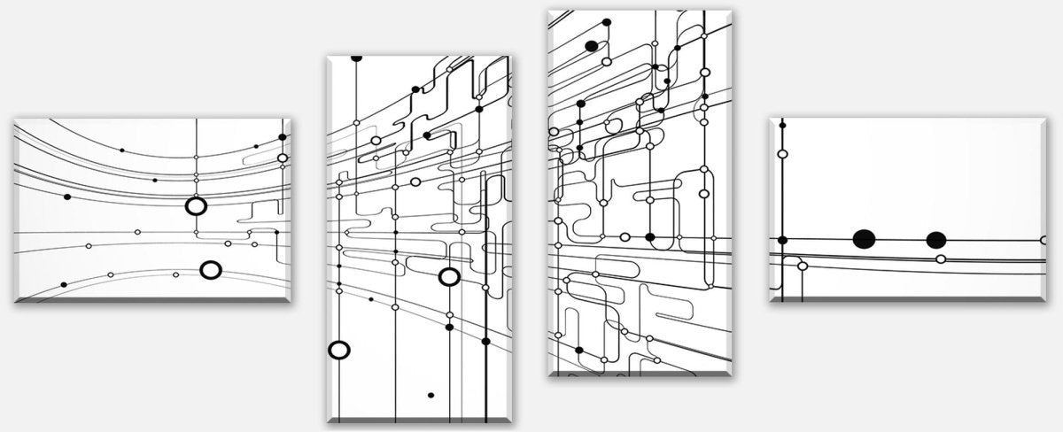 Leinwandbild Mehrteiler Abstrakte Verbindungen M0463 Leinwandbild Mehrteiler Abstrakte Verbindungen M0463