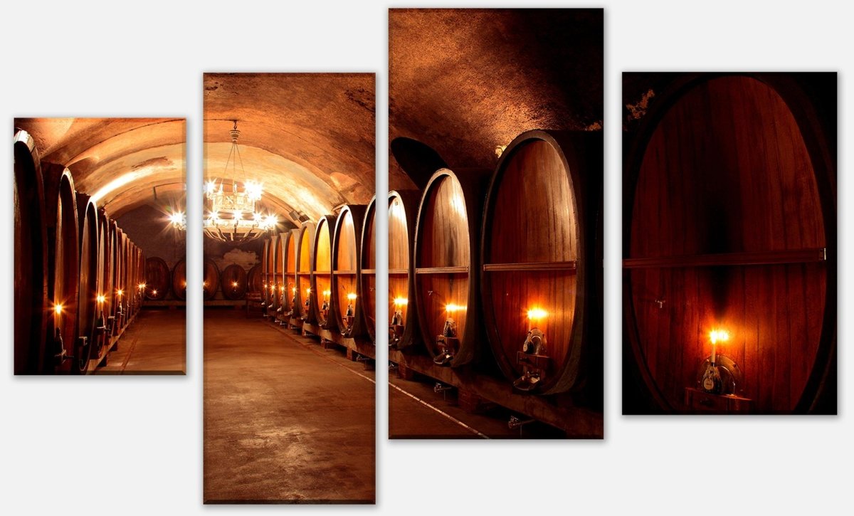 Leinwandbild Mehrteiler Weinkeller M0467 Leinwandbild Mehrteiler Weinkeller M0467