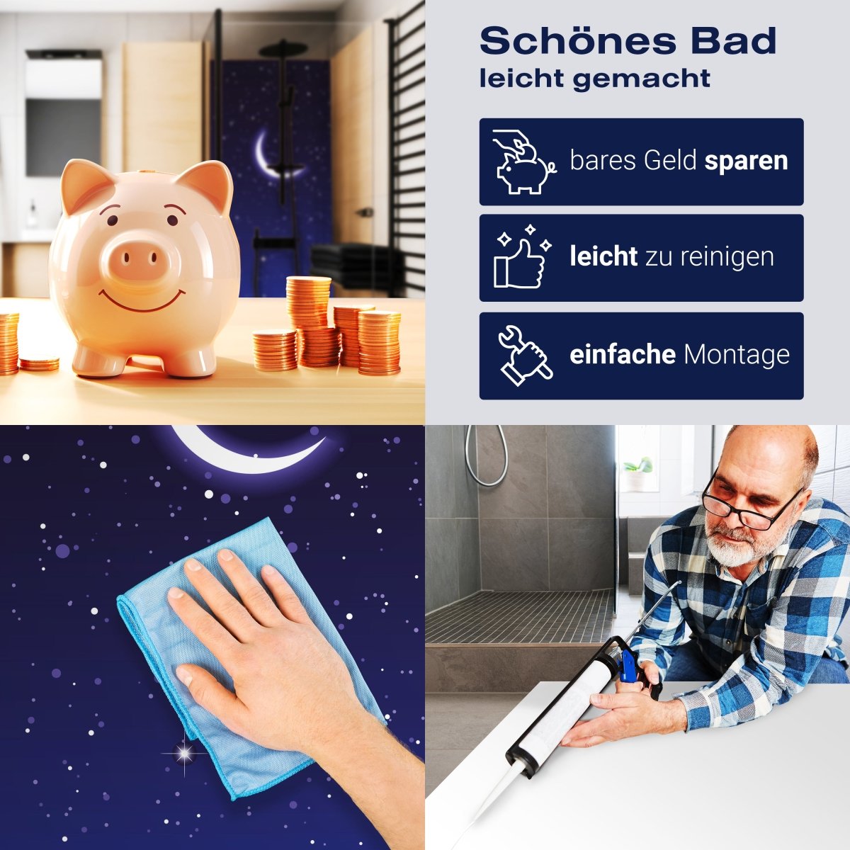 Duschwand Sternennacht M0470 entdecken - Bild 7 Duschwand Sternennacht M0470 entdecken - Bild 7