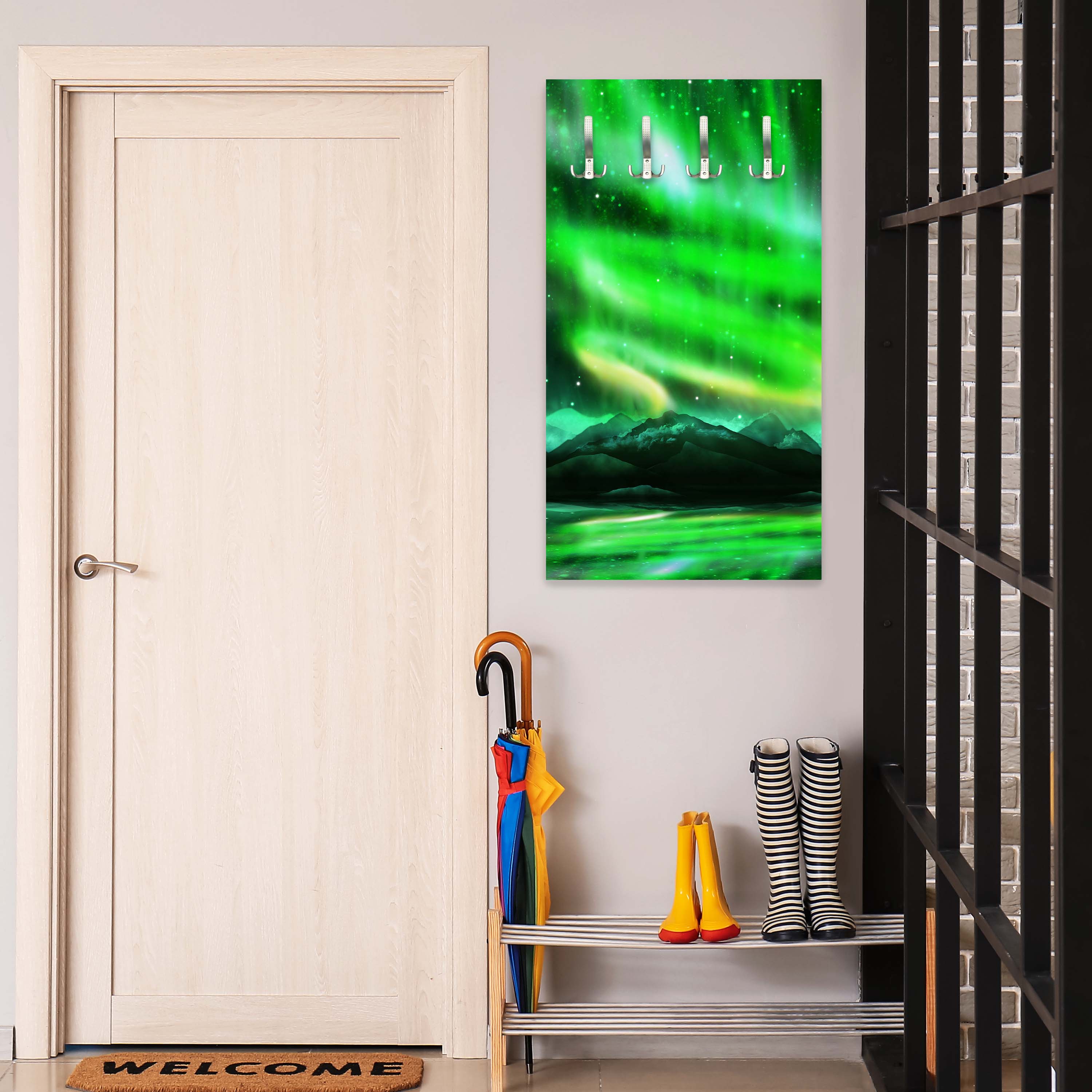 Garderobe Grünes Nordlicht M0475 entdecken - Bild 2 Garderobe Grünes Nordlicht M0475 entdecken - Bild 2