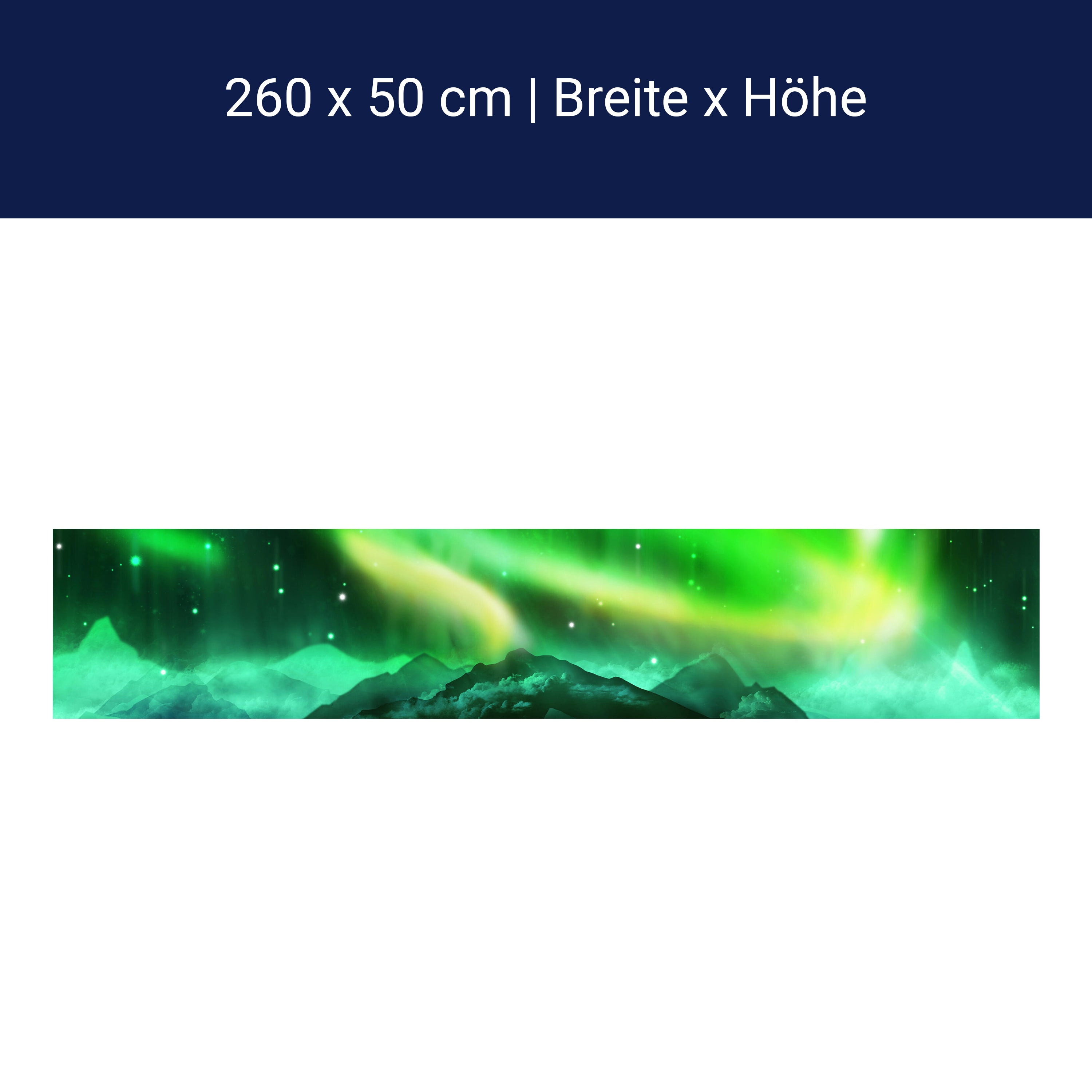 Küchenrückwand Grünes Nordlicht M0475 Küchenrückwand Grünes Nordlicht M0475