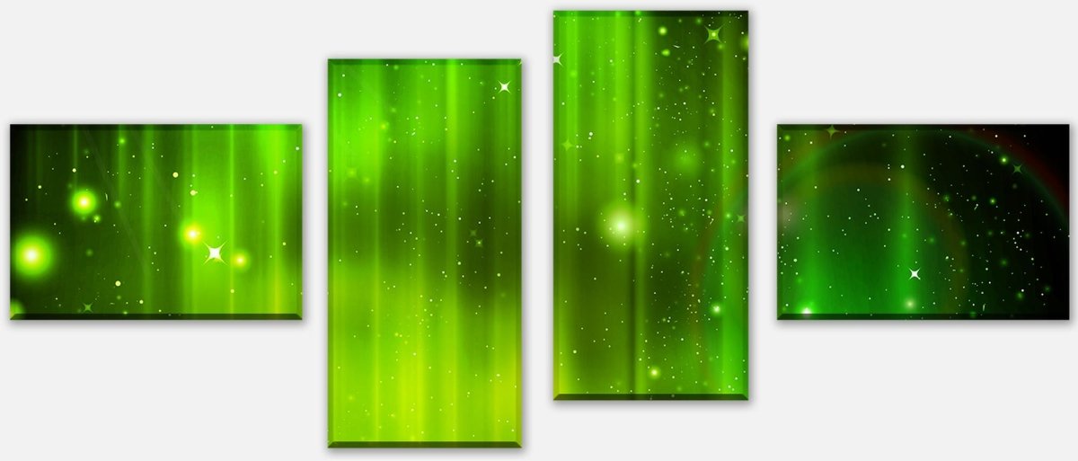 Leinwandbild Mehrteiler Grüner Nebel M0476 Leinwandbild Mehrteiler Grüner Nebel M0476