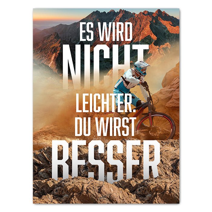 Leinwandbild Du wirst besser Hochformat M0488 kaufen - Bild 1 Leinwandbild Du wirst besser Hochformat M0488 kaufen - Bild 1