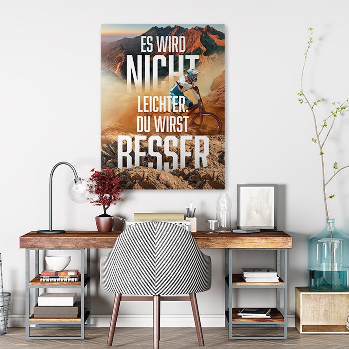 Leinwandbild Du wirst besser Hochformat M0488 kaufen - Bild 2 Leinwandbild Du wirst besser Hochformat M0488 kaufen - Bild 2