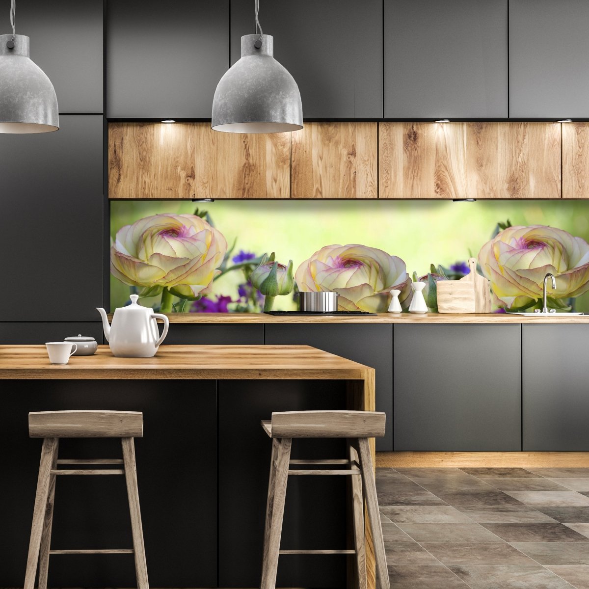 Küchenrückwand Ranunkel M0492 entdecken - Bild 1 Küchenrückwand Ranunkel M0492 entdecken - Bild 1