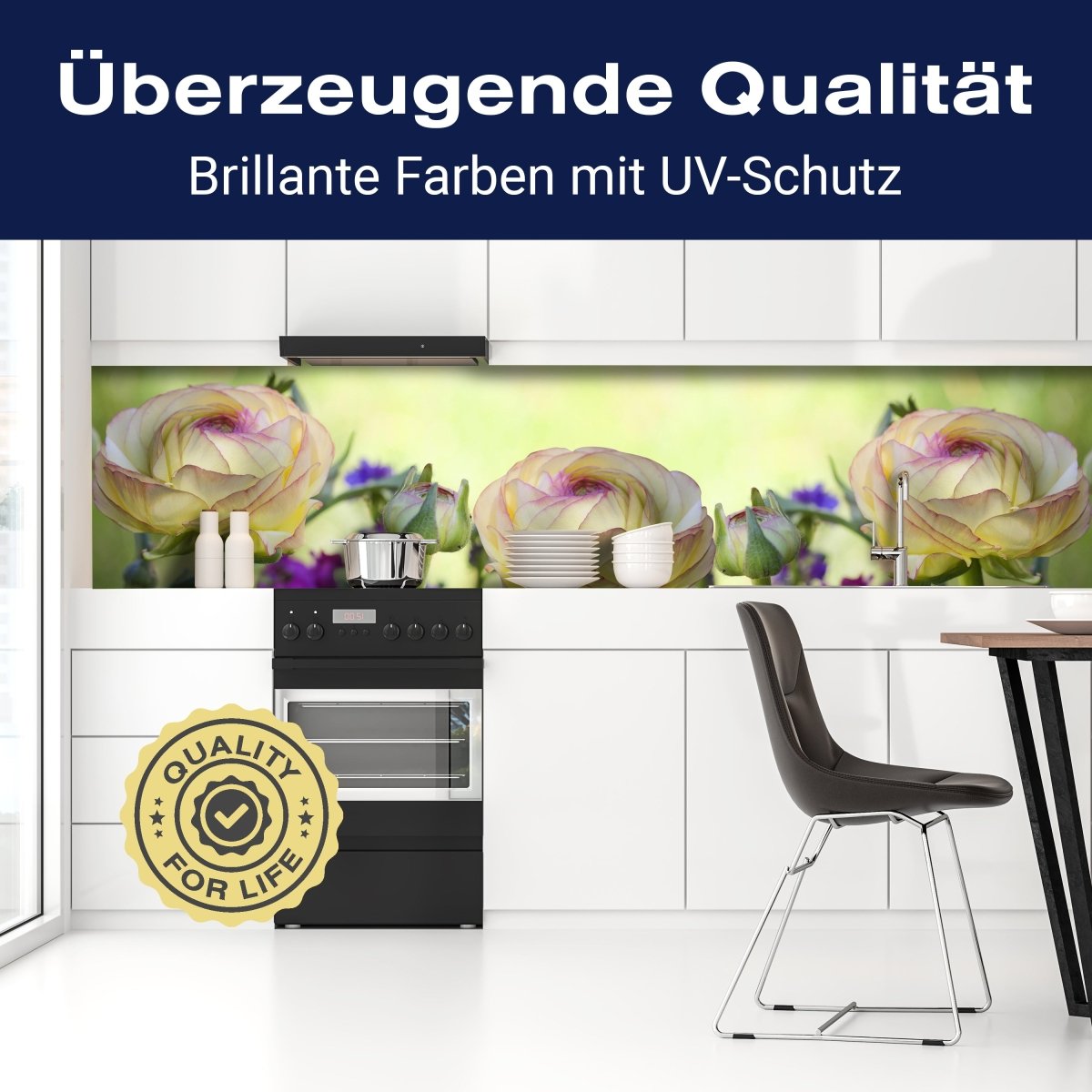 Küchenrückwand Ranunkel M0492 entdecken - Bild 2 Küchenrückwand Ranunkel M0492 entdecken - Bild 2