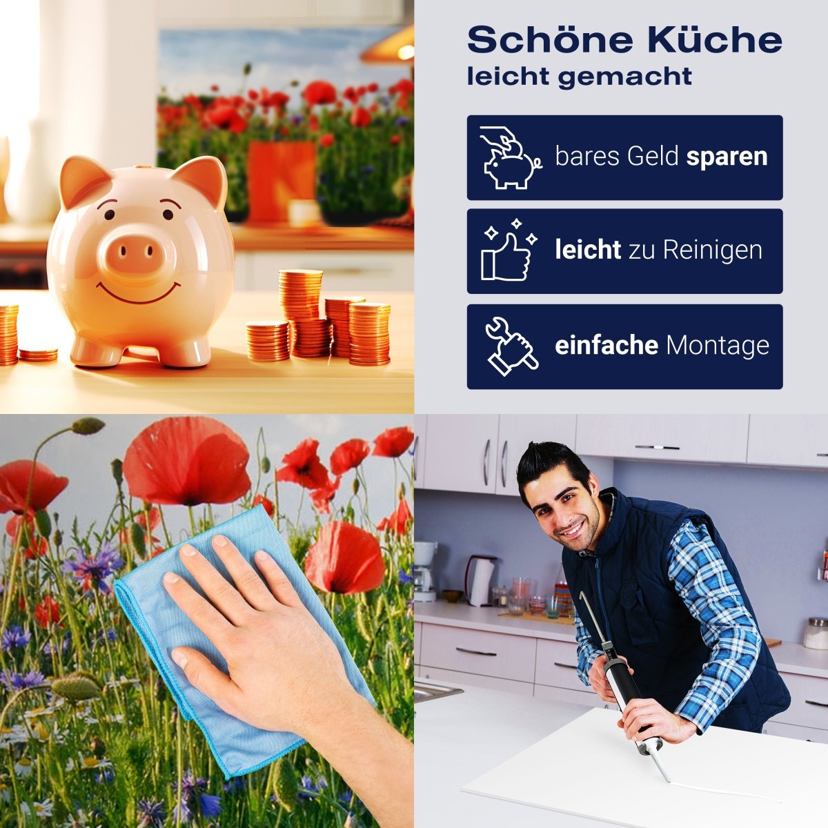 Küchenrückwand Blumenwiese M0493 entdecken - Bild 7 Küchenrückwand Blumenwiese M0493 entdecken - Bild 7