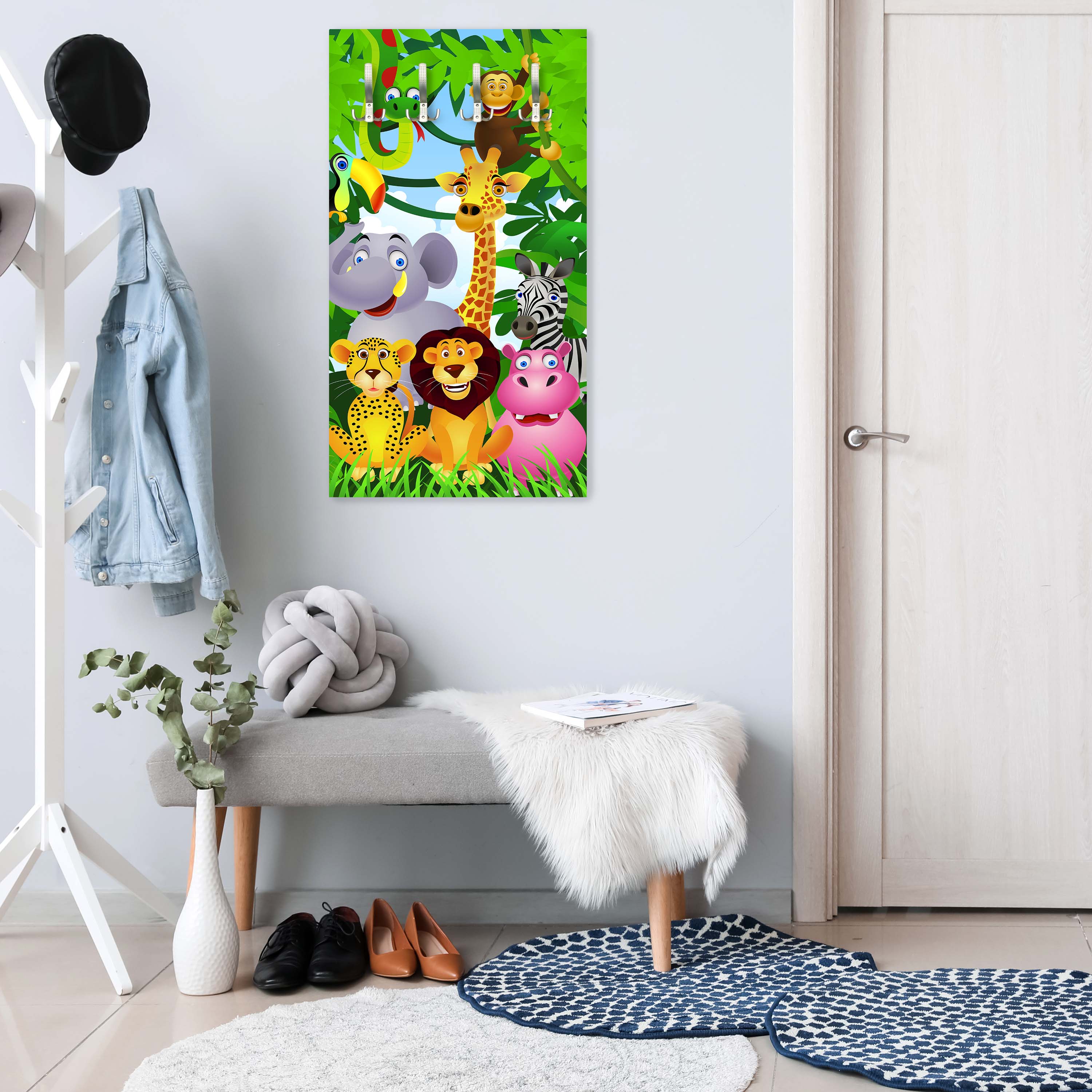 Garderobe Dschungelfreunde M0496 entdecken - Bild 2 Garderobe Dschungelfreunde M0496 entdecken - Bild 2