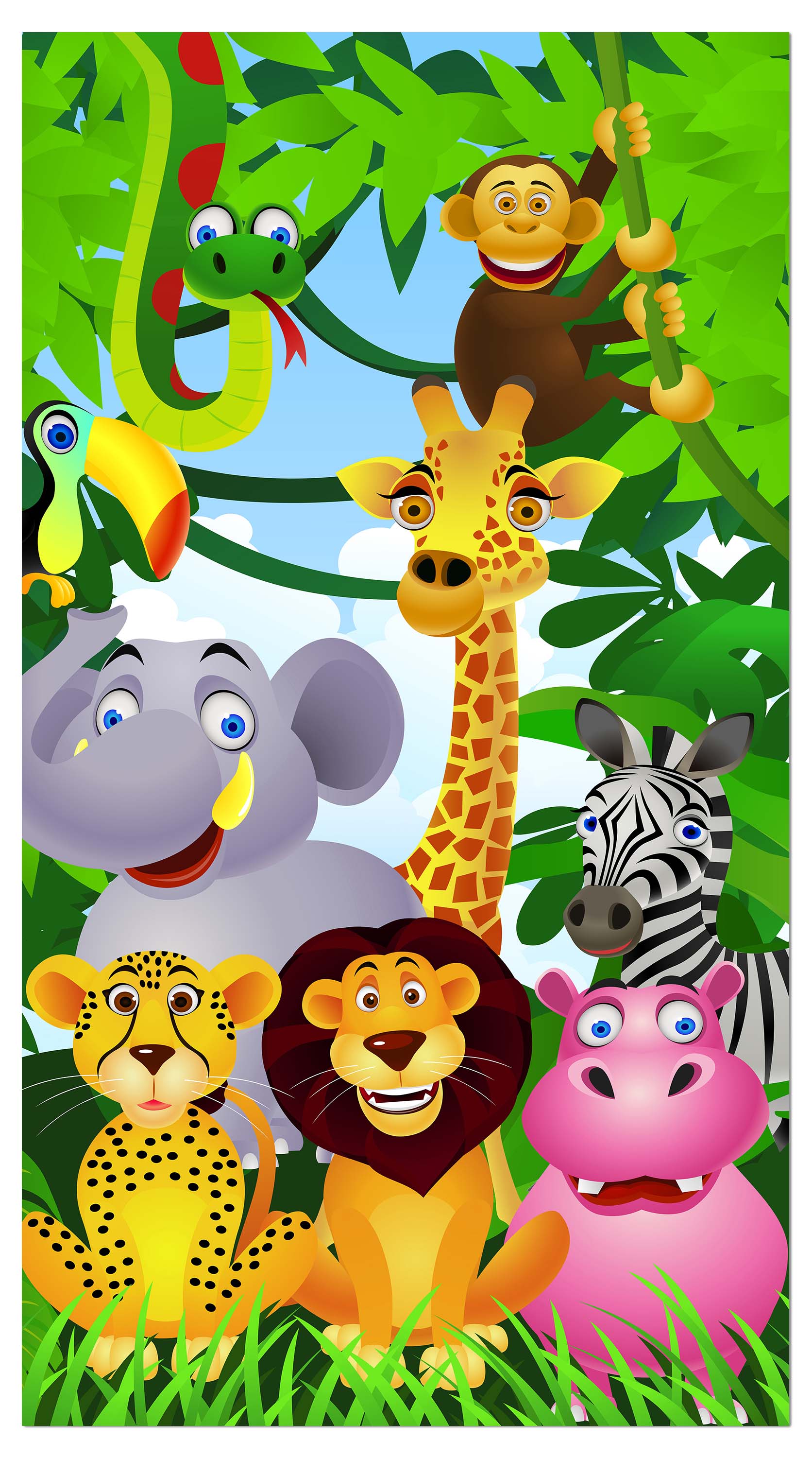 Garderobe Dschungelfreunde M0496 entdecken - Bild 4 Garderobe Dschungelfreunde M0496 entdecken - Bild 4