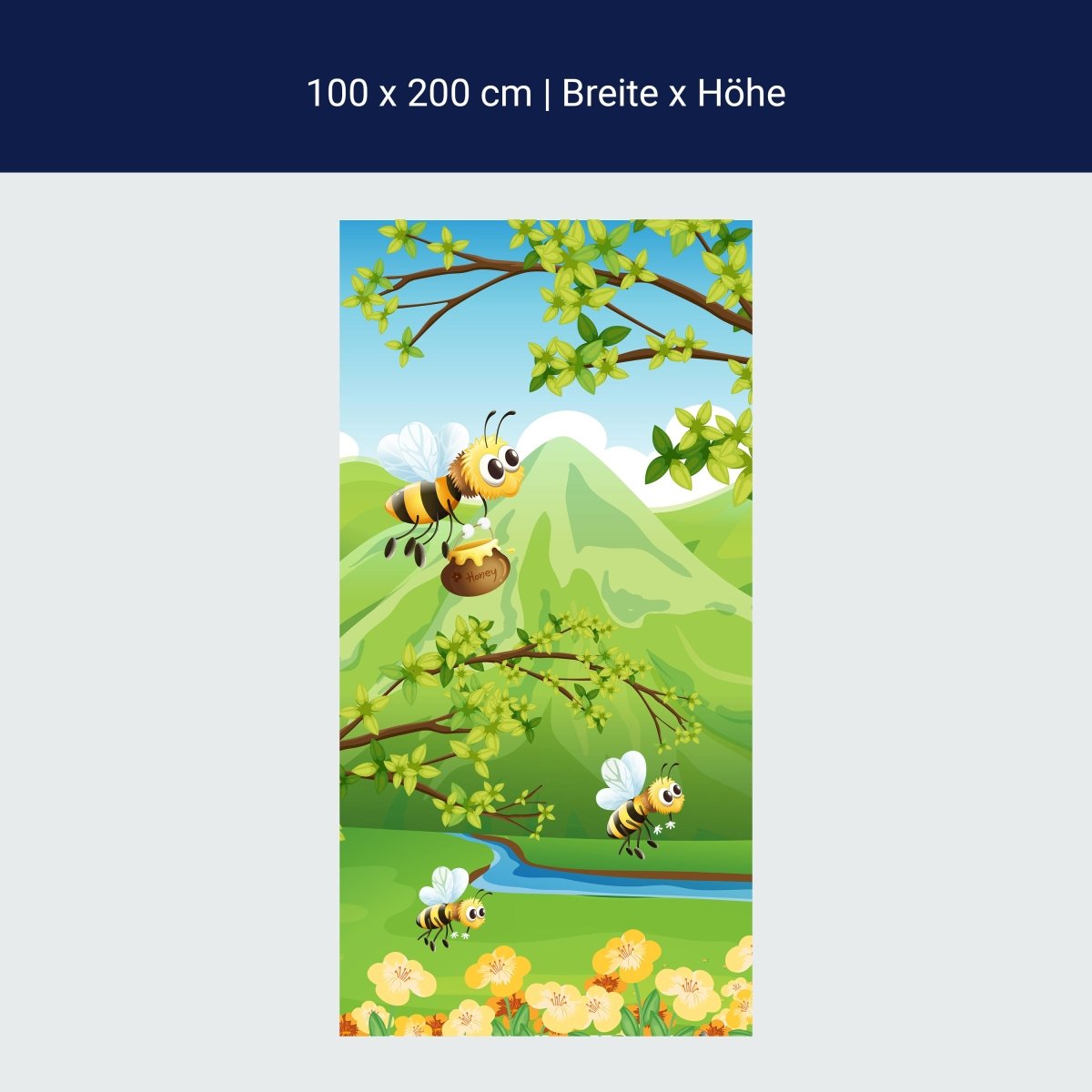 Duschwand Honigbienen M0497 Duschwand Honigbienen M0497