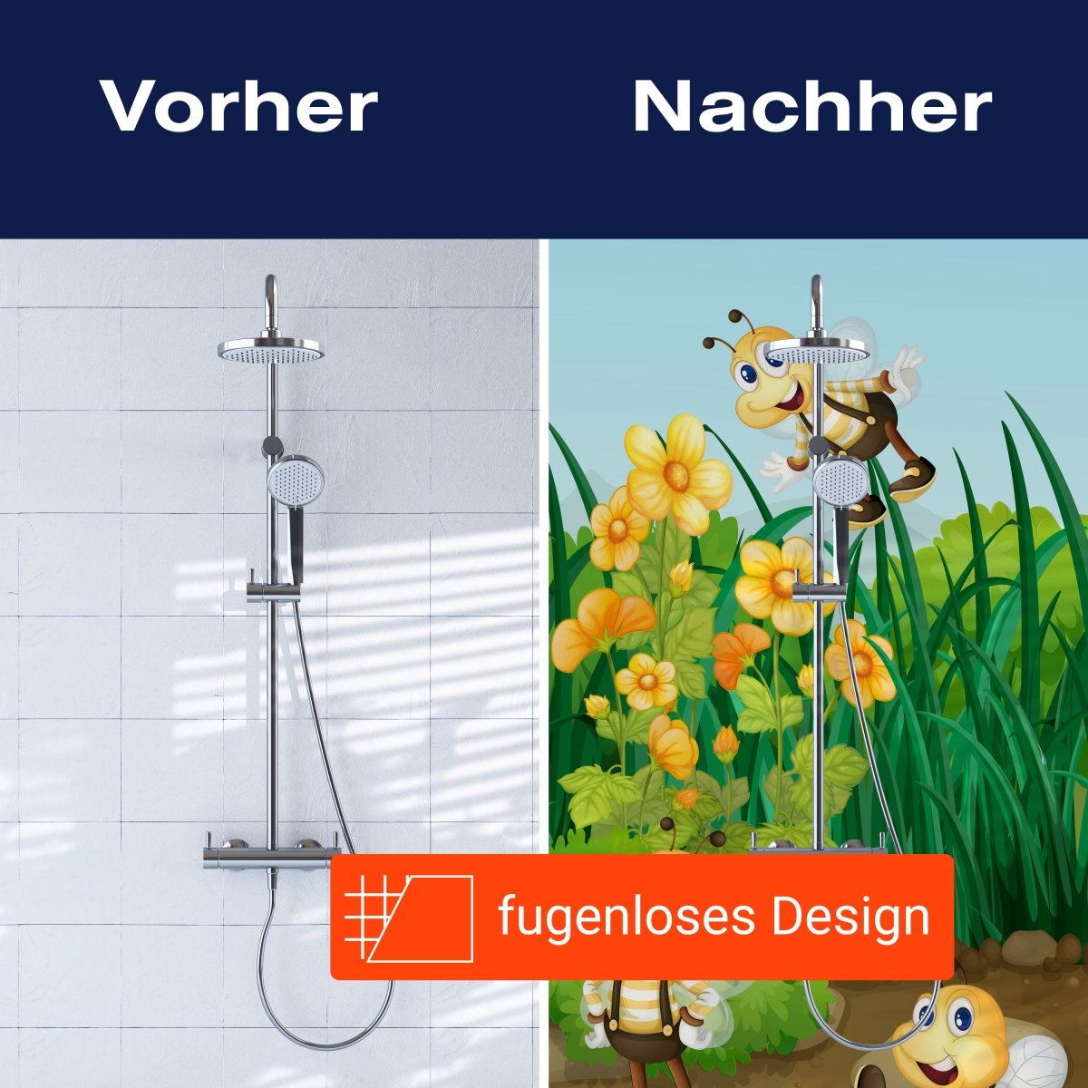 Duschwand Bienen im Garten M0498 entdecken - Bild 9 Duschwand Bienen im Garten M0498 entdecken - Bild 9