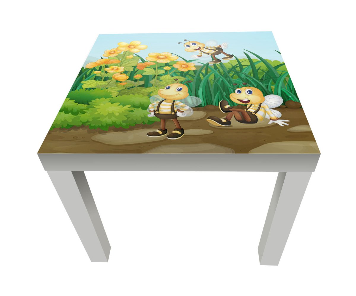 Beistelltisch Bienen im Garten M0498 entdecken - Bild 1 Beistelltisch Bienen im Garten M0498 entdecken - Bild 1